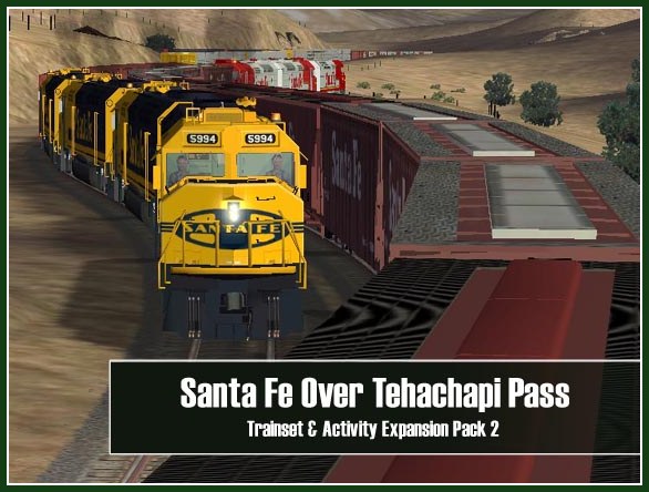 Santa Fe Over Tehachapi Pass add-on for Microsoft Train Simulator