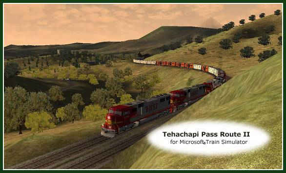 Tehachapi Pass Route II train simulator add-on